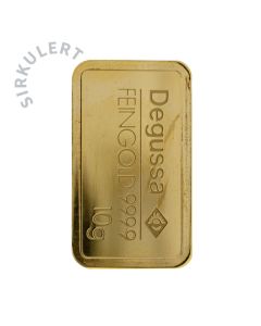 Fintgullbarre Sirkulert Degussa 10 g