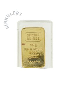 Fintgullbarre Sirkulert Credit Suisse 20 g