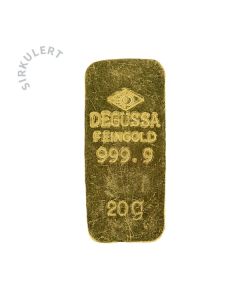 Fintgullbarre Sirkulert Degussa 20 g