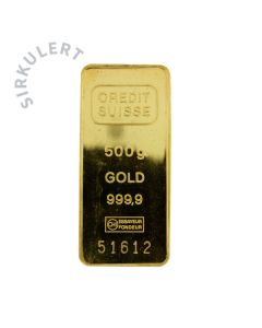 Fintgullbarre Sirkulert Credit Suisse 500 g