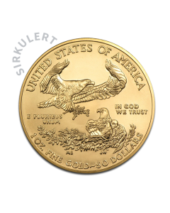 1 oz Sirkulert American Eagle Gullmynt
