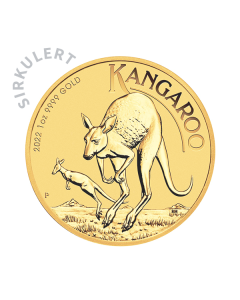 1 oz Sirkulert Australian Kangaroo Gullmynt