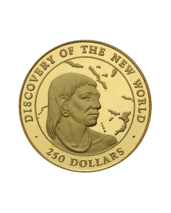 Gullmynt Proof Discovery Of The New World 1990