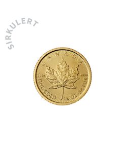 1/4 oz Sirkulert Maple Leaf Gullmynt