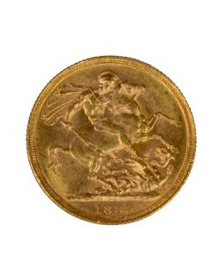 Sirkulert Britisk Sovereign Gullmynt