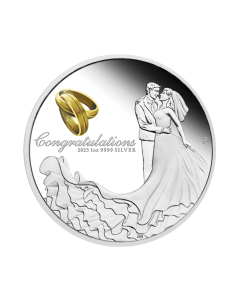 1 oz Wedding Congratulations Sølvmynt 2025