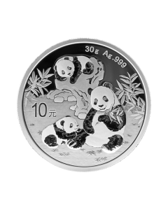 30 G China Panda Sølvmynt 2025