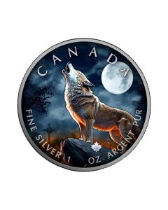 1 oz CLM Halloween Howling Wolf sølvmynt 2023