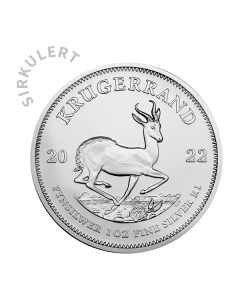 1 oz Sirkulert SA Krugerrand Sølvmynt