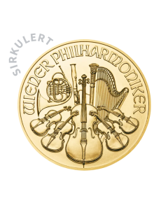 1 oz Sirkulert Wiener Philharmoniker Gullmynt