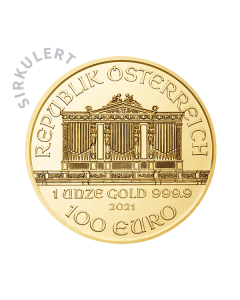 1 oz Sirkulert Wiener Philharmoniker Gullmynt