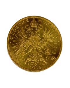 Sirkulert Østerriksk 100 Corona Gullmynt