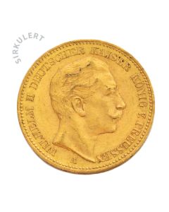 Sirkulert Tysk 20 mark Gullmynt