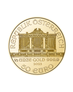 1/2 oz Wiener Philharmoniker Gullmynt 2023