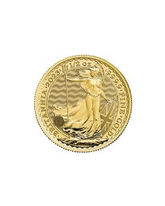 1/2 oz Sirkulert Britannia Gullmynt