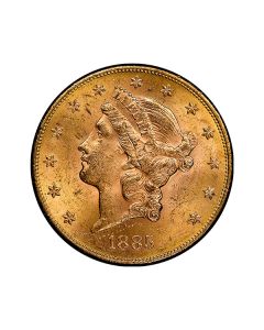 Sirkulert 20 Dollar Liberty Head Gullmynt