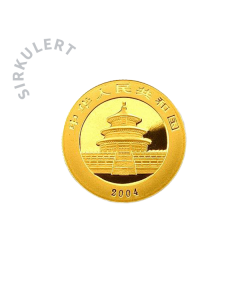 1/4 oz Sirkulert Gullmynt Chinese Panda