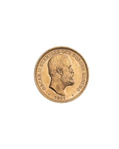 Sirkulert Svensk 20 Kronor Gullmynt