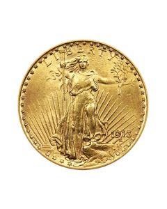 Sirkulert 20 Dollar Double Eagle Saint G. Gullmynt