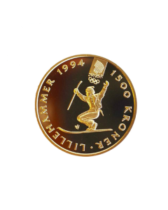 1/2 oz Sirkulert OL Lillehammer Gullmynt