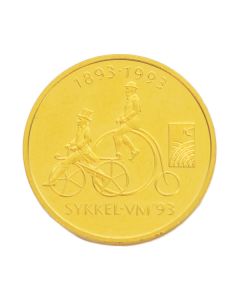 1/2 oz Sirkulert Sykkel VM 93 Gullmynt