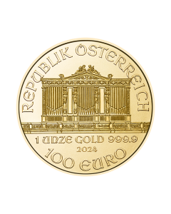 1 oz Sirkulert Wiener Philharmoniker Gullmynt